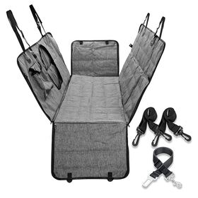 Housse de Siège de Voiture pour Chien Oxford de Qualité, Protecteur de Siège Arrière Imperméable pour Voyage, Extension de Voiture pour Chien et Chat