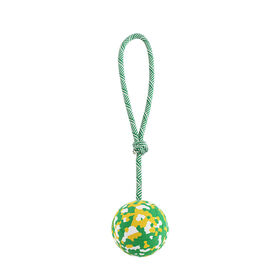 Balle Jouet Biodégradable pour Chien, Jouet à Tirer Durable en Caoutchouc, Balle de Lancer pour Chien, Jouet Corde pour Chien, Fourniture pour Animaux de Compagnie pour Chiens de Toutes Tailles