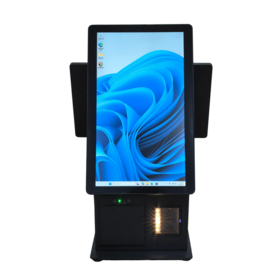 Neues Metall 15,6" All-in-One-Kassensystem mit Touchscreen, Kassen-PC mit Drucker und QR-Code-Scanner