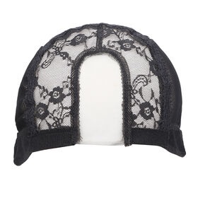 Hot sales Lace Front Elastic Adjustable Black Mesh Dome Wig Cap For Making Wigs