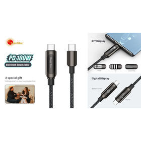 Bluetooth smart cable, digital display cable, Christmas gift, for phone charging DIY Cable,durable,OEM,ODM