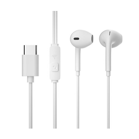 Premium 2026 110CM Type-C Wired Semi In-Ear Earphones Handsfree Wired Music Earphones Noise Cancelling in Ear Earphone
