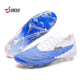 Men's Fully Knitted AG Nail Football Ankle Boots Waterproof Design Low-Top Rubber Insole Cross-Border for Spring Autumn Winter