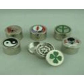 Herb Grinder Zinc Alloy Chip Grinder 3 Parts; Painted chips