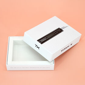 Maßgeschneiderte Premium Graukarton Schwarze Luxus Faltbare Geschenkbox mit Logoaufdruck und Einsatz