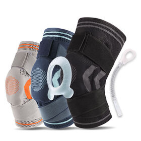 New Nylon Knee Pads Against Force Buffer Silicone Spring Pad Knee Sleeve Support