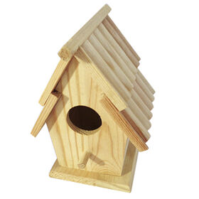 Eco-friendly wooden bird feeder