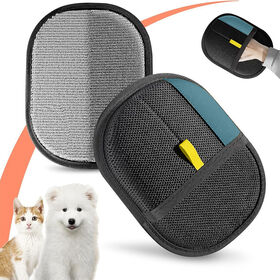 Static Pet Hair Cleaning Glove Double Sided Brush Portable Lint Remover for Cat Dog