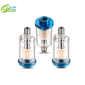W058 High Pressure 1/4'' Inline Air Hose Filter Moisture Trap Water Oil Separator for Compressor Spray Paint Gun Pneumatic Tools