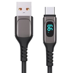 كابل عرض LED ، يدعم الشحن السريع PD 100 واط ، يوضح سرعة الشحن التي يتم إعادة توجيهها بشكل مستقيم ، والتخصيص ، والشمس
