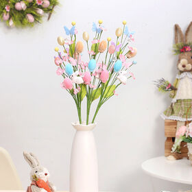 Easter Decorations Instagram Bunny Easter Eggs Faux Branches, DIY Party Bouquet Flower Accessories, Artificial Easter Flowers