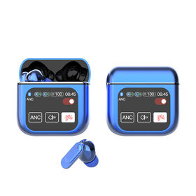 Active Noise Cancellation Earphone SE60 Environmental Noise Cancellation Wireless Earphone 1.8 TFT LCD Digital Display