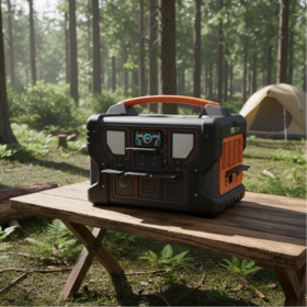 Générateur Solaire Portable MIQI 600W à Onde Sinusoïdale Pure, Batterie Lifepo4, Mode UPS pour Camping et Secours à Domicile, Usage Extérieur