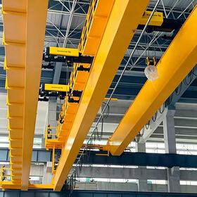 Europäischer E-Doppelträger-Brückenkran für Werkstätten mit 5-Tonnen-Hubwagenmotor