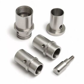 Custom CNC Turning Stainless Steel Shaft Fitting, Precision Non-Standard Machined Connector Pin for Industrial Equipment