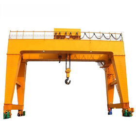 Gran venta Heavy Duty 50/100/200 Ton Shipbuilding Portal doble viga grúa pórtico con gancho