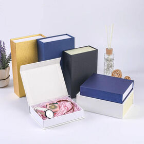 Lieferanten Benutzerdefinierte Matte Blaue Hautpflege Kosmetik Verpackung Box Falten Starre Pappe Meistverkaufte Magnetische Geschenkbox