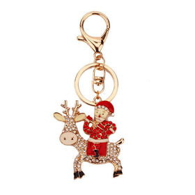 Custom Santa Claus Metal Keychain Souvenir