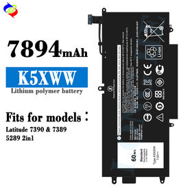 High-quality K5XWW 7.6V 60WH Laptop Battery for Dell Latitude 7390/7389/5289 2-in-1 Laptops