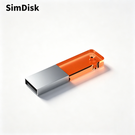 محرك USB كريستالي من SimDisk قابل للتخصيص 128 ميغابايت إلى 64 جيجابايت عصا محمولة أنيقة مثالية لتذكارات الزفاف والهدايا التذكارية