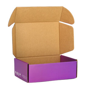 Corrugated Customize Pink Logo Black Printing Packaging Shipping Foldable Mailer Box