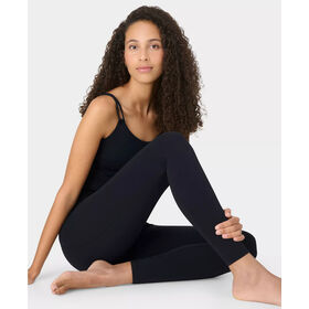 Damen Schwarze Superweiche High Waist Yoga Leggings | Butterweiche, Atmungsaktive, Schweißableitende, 90% Schweißfeste Sporthose mit Seitentasche