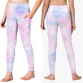 High Waist Mädchen Sportleggings, Freizeitkleidung für den Alltag, Hohe Elastizität, Schlanke Passform, Dehnbar, 4-Wege-Stretch Kinder Yoga-Hosen