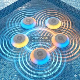 Altavoces flotantes impermeables IPX6 con conexión 1-N y luces de colores para OEM