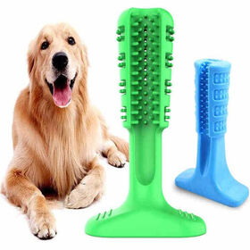 Dog gum toy designed to promote dental health by aiding in molars cleaning and teeth brushing