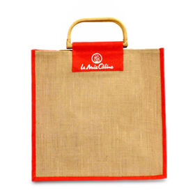 Jute shopping bag available in customized sizes, colors, and logos