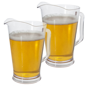 45oz Large Plastic Beer Pitcher Jug With Built In Ice Compartment Bar Drinkware