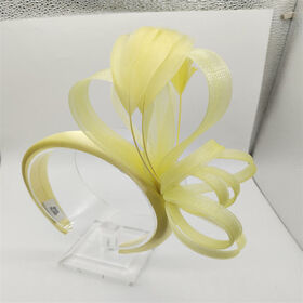 Custom Color Sinamay Fascinator Hat Women Formal Party Wholesale Hair Accessory