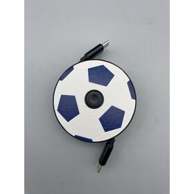 Construido para durar nuevo estilo de fútbol 240W cable retráctil tipo C cable con soporte móvil y descompresión para manos libres