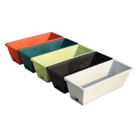 Hot Selling Eco-Friendly Garden Plastic Pots: Courtyard Decor Lazy Flower Pot
