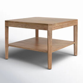 Mesa de café de almacenamiento con estilo de madera que combina belleza y funcionalidad con un encantador acabado de madera para su sala de estar