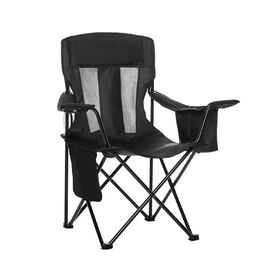 Newly arrived stowable leisure camping camping fishing stool ice pack armrests folding lawn packable camp chair outdoor for adults