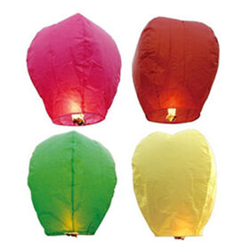 Customized decorative Chinese paper sky lanterns for holiday festivals.