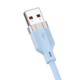 SOMOSTEL walesales 3.2 قدم 1 متر سلك طاقة شحن سريع ونقل سريع كابل شحن USB من السيليكون الأصلي 3.1A