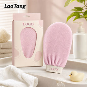 Wholesale Deep Clean Body Scrub Mitt Moroccan Hammam Kessa Exfoliation Glove Skin Exfoliating Bath Gloves For Skin Glow