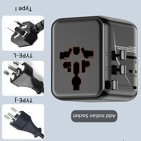 Globales Reiseadapter PD 17W 2USB + 1 Typ-C Modell 1005 DF mit Mehrfachsteckern, CE ROHS FCC zertifiziert