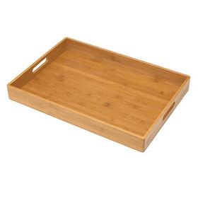Simple family hotel tea tray rectangular Bamboo serving trays