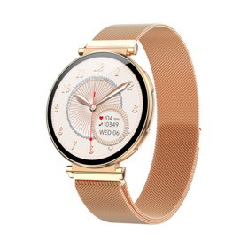 LA67 Dames Mode Montre Intelligente 1.32 AMOLED Affichage, 270mAh Batterie, 5-7 Jours D'utilisation, Charge Magnétique