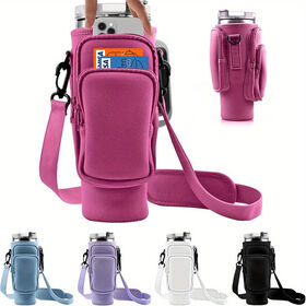 Großhandel 40/30oz Flaschenhaltertasche, Wasserflaschen-Tragetasche mit individuellem Aufdruck und Handyfach