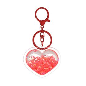Acrylic love oil keychains Wholesale quicksand new color