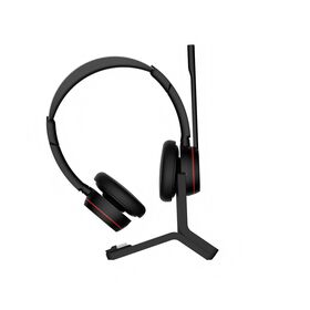 Casque Bluetooth d'Affaires avec Puce QCC, Batterie Intégrée Amovible, Réduction du Bruit Stéréo pour des Appels Fluides, Conforme aux Normes UE