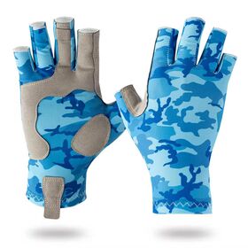 Flexible Half Finger Fishing Gloves, Anti-slip & UV Protection Outdoor Sport Gloves