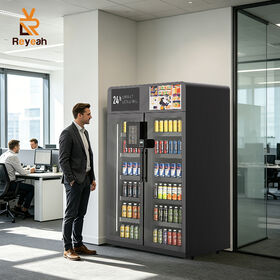 Fully Automatic AI Smart Vending Machine Snack Beverage Combo Vending Machine with Remote Control for Shopping mall gym playground
