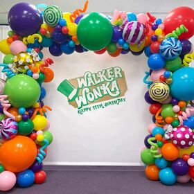 Cross Border Rainbow Balloon Garland Set Multiple Colors Carnival Candy Theme Wedding Birthday Party Decoration