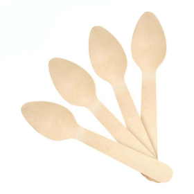 High Quality Eco Friendly Mini Wooden Spoon Set Sustainable Disposable Spoons for Parties and More