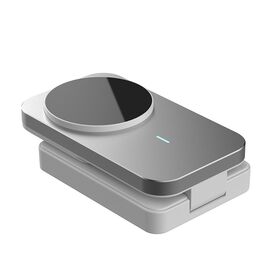 Organisateur de bureau compact en gros, charge rapide universelle, support de chargeur sans fil magnétique pliable portable 3 en 1 de 15W